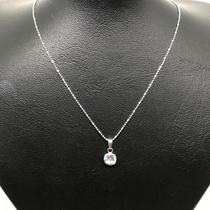 Corrente Colar Gargantilha Ponto De Luz Em Prata 925