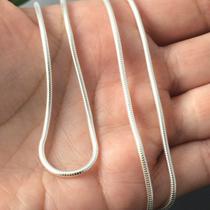 Corrente Colar Prata Maciça 925 Rabo Rato 60 Cm Corrente Colar Prata Maciça 925 Rabo Rato 60 Cm