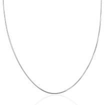 Corrente Colar Rabo Rato 40 Cm Prata Legítima 925