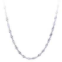 Corrente Colar Singapura 45cm Em Prata 925 Corrente Colar Singapura 45cm Em Prata 925