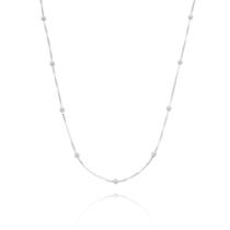 Corrente Colar Veneziana Com Bolinhas Prata 925 Corrente Colar Veneziana Com Bolinhas Prata 925