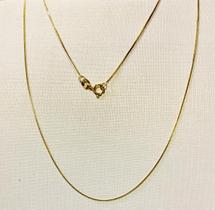 Corrente Colar Veneziana Em Ouro 18k 0,750 Com 50cm