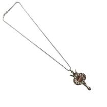 Corrente Com Pingente Abebê Coroa Iemanjá 5,9 Cm Niquelado Corrente Com Pingente Abebê Coroa Iemanjá 5,9 Cm Niquelado