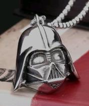 Corrente com Pingente Aço Inox Darth Vader Star Wars Jedi Filmes Cosplay
