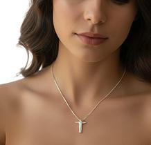 Corrente com Pingente Cristo Redentor Médio de Prata 925 Corrente com Pingente Cristo Redentor Médio de Prata 925