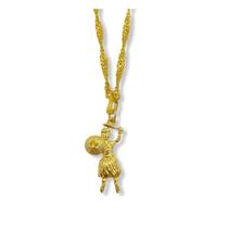 Corrente Com Pingente de Ogum Dourado 03 Cm