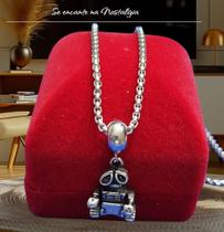 Corrente com Pingente de Robô Nostalgia e Criatividade