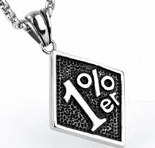 Corrente com Pingente em Aço Inox 1 % Moto Motoclube