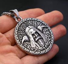 Corrente com Pingente em Aço inox Vikings Celta Árvore da Vida Corrente com Pingente em Aço inox Vikings Celta Árvore da Vida