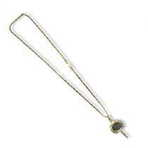 Corrente Com Pingente Espelho Oxum Dourado 5,02 Cm