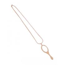Corrente Com Pingente Espelho Oxum Dourado 7,0 Cm