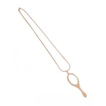 Corrente Com Pingente Espelho Oxum Dourado 7,0 Cm