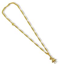 Corrente Com Pingente Ewá 3 Cm Dourada