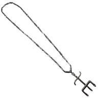 Corrente com Pingente Exu Tridente 5,5 cm Prateado Corrente com Pingente Exu Tridente 5,5 cm Prateado