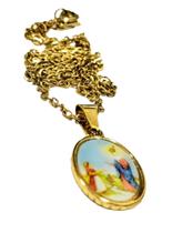 Corrente com Pingente Medalha Nossa Senhora do Caravaggio Corrente com Pingente Medalha Nossa Senhora do Caravaggio