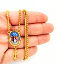Corrente com Pingente Medalha Religiosa Divino Pai Eterno Corrente com Pingente Medalha Religiosa Divino Pai Eterno
