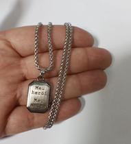 Corrente com Pingente Meu Herói Meu Amigo