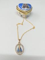 Corrente com pingente nossa senhora aparecida folheada a ouro Corrente com pingente nossa senhora aparecida folheada a ouro