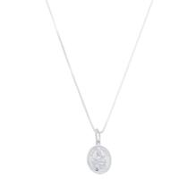 Corrente Com Pingente Nossa Senhora Do Carmo Oval Prata 925 kl Corrente Com Pingente Nossa Senhora Do Carmo Oval Prata 925 kl