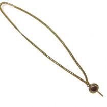 Corrente Com Pingente Oxum Abebê 3,3 Cm Dourado