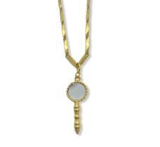 Corrente Com Pingente Oxum Abebê 4,00 Cm Dourado Corrente Com Pingente Oxum Abebê 4,00 Cm Dourado