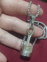 Corrente Com Pingente Pistão Motor