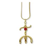 Corrente Com Pingente Pomba Gira Dourado 06 Cm Corrente Com Pingente Pomba Gira Dourado 06 Cm