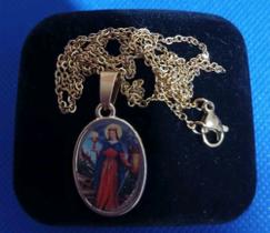 Corrente com Pingente Santa Bárbara