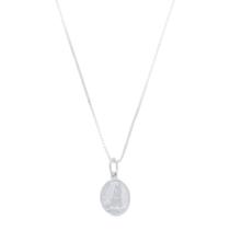 Corrente Com Pingente São Roque Oval Prata 925 Kl Corrente Com Pingente São Roque Oval Prata 925 Kl