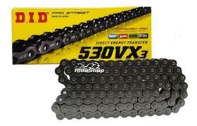 Corrente Com Retentor Did 530 Vx3 118 Elos Fz6 R1 Gsf 1250 Gsx 1300