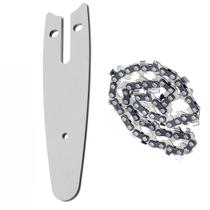 Corrente Com Sabre 4 Polegadas 14 Dentes Kit Reposiçao Mini Motosserra Ferramenta Reposiçao Corta Bambu Madeira Resistente Portatil Jardim Carpinaria