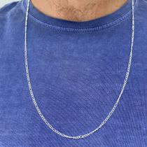 Corrente Cordão 3x1 Banhado Prata 925 Masculina 70cm 2mm