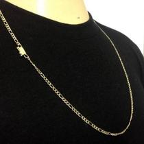 Corrente Cordão 3x1 Masculino Fecho Gaveta Folheado A Ouro 18k C/ 70cm 3mm - Belo Cordão