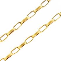 Corrente Cordão Alongado 60cm Masculino Ouro 18k 750