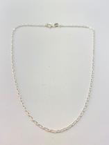 Corrente Cordão Bloco Bloquinho Prata Legitima 925 70cm