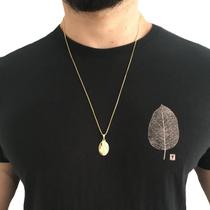 Corrente Cordão Colar 60 cm Masculino Pingente Nossa Senhora Aparecida Banhado a Ouro 18k Corrente Cordão Colar 60 cm Masculino Pingente Nossa Senhora Aparecida Banhado a Ouro 18k