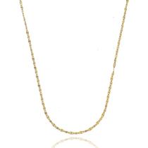 Corrente Cordão Colar Em Ouro 18k Coffee 40cm