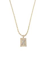 Corrente Cordão Colar Masculino Feminino Pingente Top luxo letra inicial X Banhado em Ouro 18k.