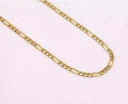 Corrente Cordão Colar Ouro 18k Elos Grumet 3 Em 1