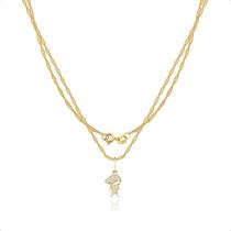 Corrente Cordão com Pingente Menino Ouro 18K 750 Corrente Cordão com Pingente Menino Ouro 18K 750