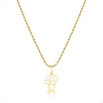 Corrente Cordão E Pingente Menino Ouro18k