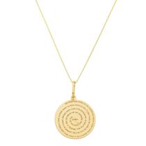 Corrente Cordão Feminino De Ouro 18k 50cm Pingente Mandala