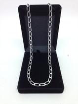 Corrente Cordão Grumet Masculina 6,5mm 60cm Em Prata 925