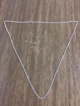 Corrente Cordão Grumet Prata Maciça 925 Fina 60 Cm 3 Mm Corrente Cordão Grumet Prata Maciça 925 Fina 60 Cm 3 Mm