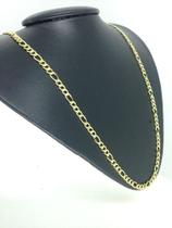 Corrente Cordão Masculina 3 X 1 Banhado Ouro 18k 50cm 5mm