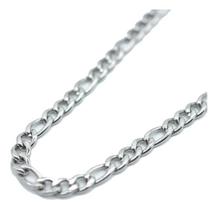Corrente Cordão Masculino 3x1 70cm Aço Inox Prata