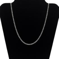 Corrente Cordão Masculino Banhada Prata Premium Fígaro Minimalista