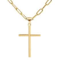 Corrente Cordão Masculino Cartier 60Cm + Pingente Cruz Corrente Cordão Masculino Cartier 60Cm + Pingente Cruz