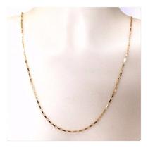 Corrente Cordão Masculino Elo Quadrado 70cm Ouro 18k 750
