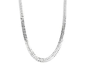 Corrente Cordão Masculino Grumet Dupla 10mm x 60cm De Prata 925 Maciça Fecho Gaveta Corrente Cordão Masculino Grumet Dupla 10mm x 60cm De Prata 925 Maciça Fecho Gaveta